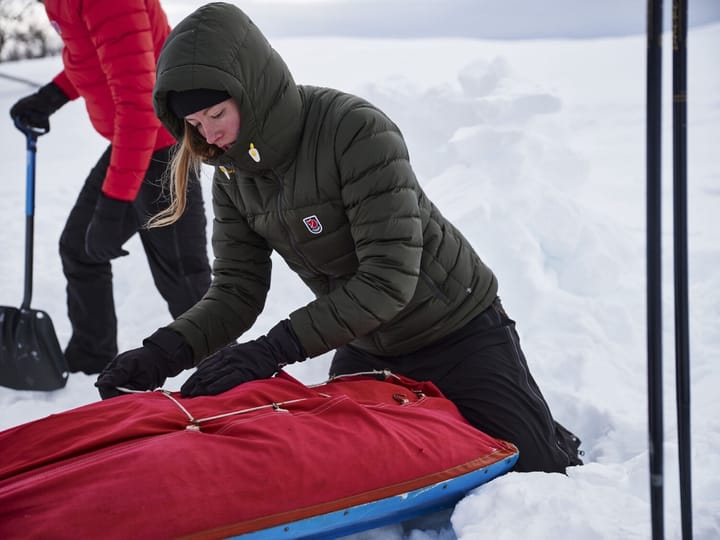 Fjällräven Women's Expedition Pack Down Hoodie Mustard Yellow Fjällräven