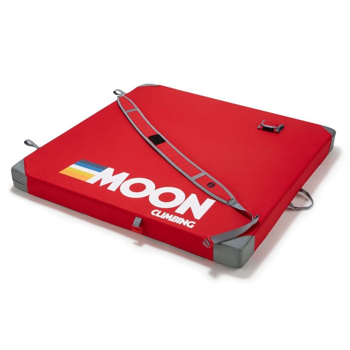 Moon Climbing Pluto Crash Pad Retrostripe True Red Moon Climbing