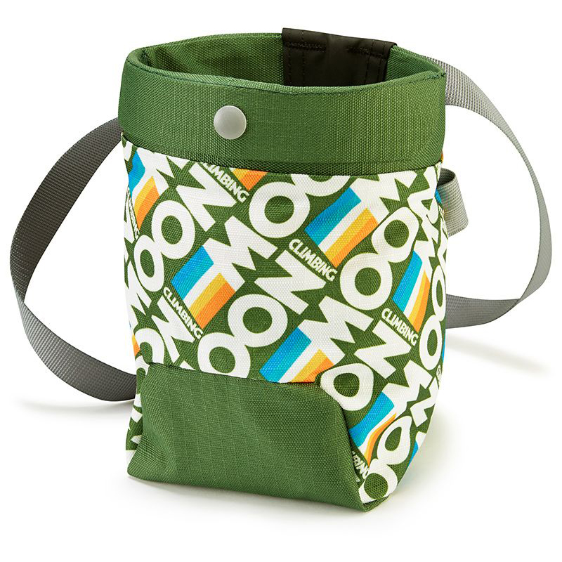 Moon Climbing Trad Chalk Bag Retro Stripe Green klätterutrustning OneSize