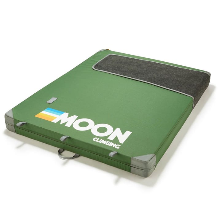Moon Climbing Warrior Crash Pad Retro Stripe Green Moon Climbing