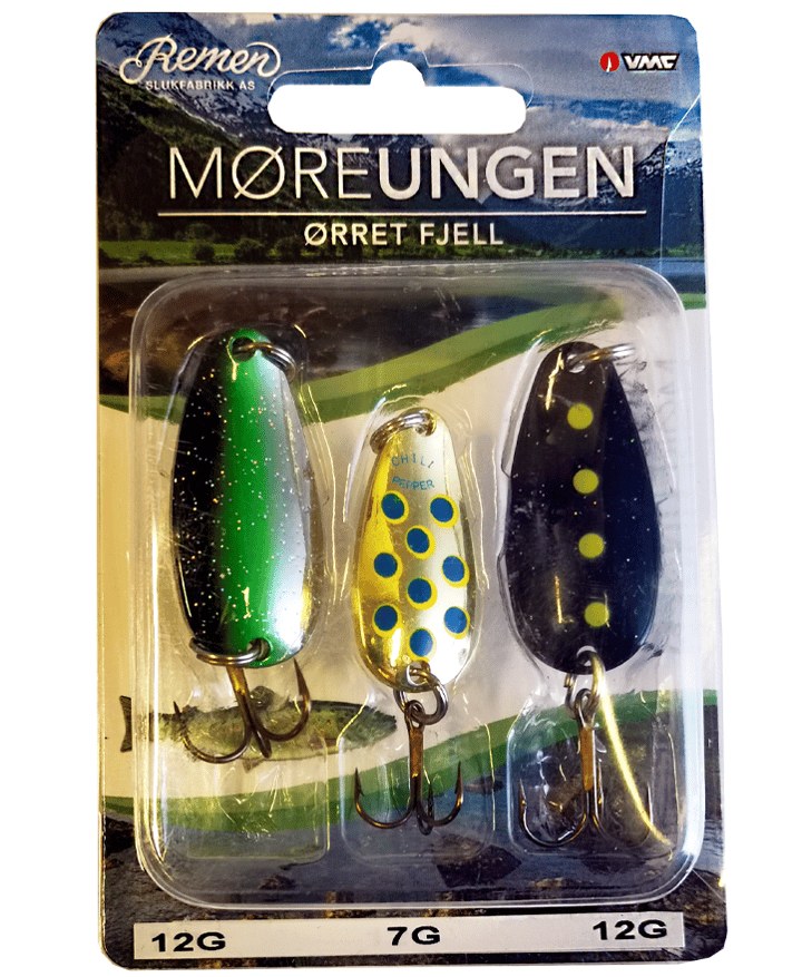 Remen Møreungen Ørret Fjellfiske 3pk Remen