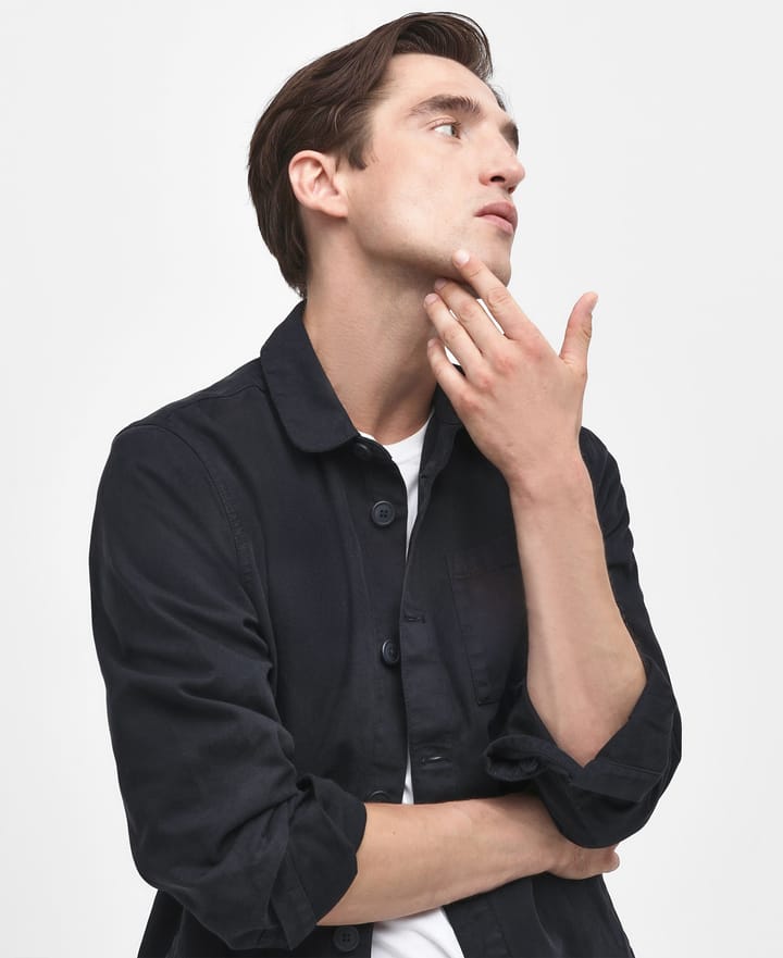 Barbour Men's Barbour Washed Oversh Navy Barbour Barbour Men's Barbour Washed Oversh Navy Barbour