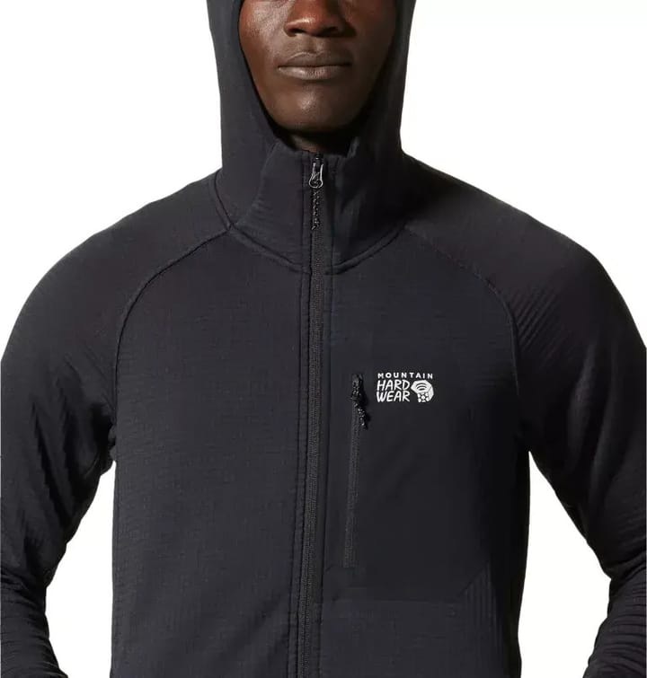 Men's Polartec Power Grid Full Zip Hoody Black Mountain Hardwear