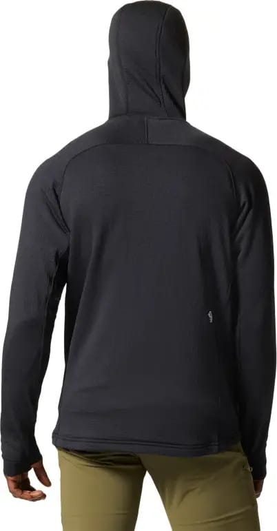 Men's Polartec Power Grid Full Zip Hoody Black Mountain Hardwear