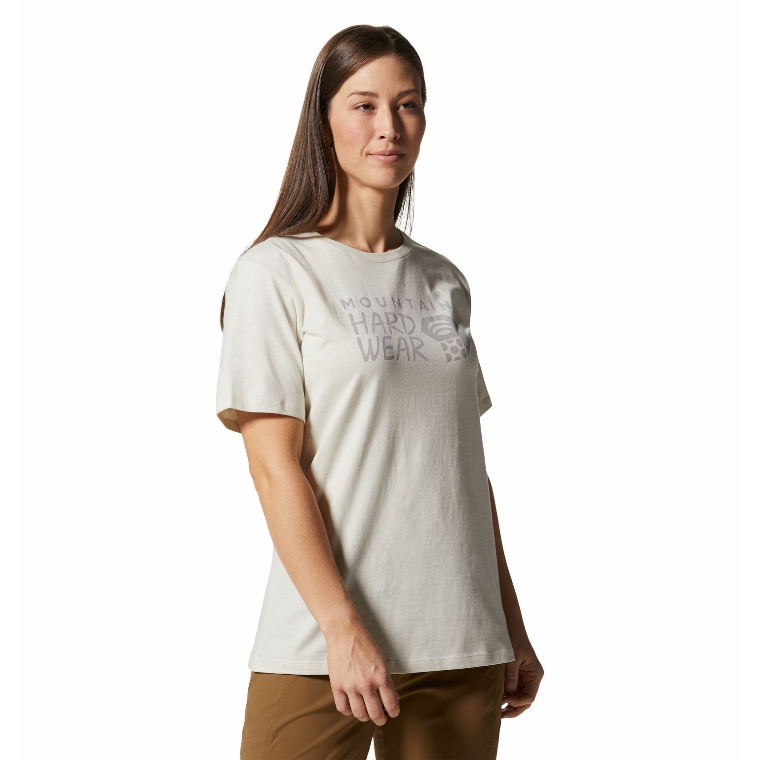 Mountain Hardwear Women's MHW Logo Short Sleeve T-Shirt Stone