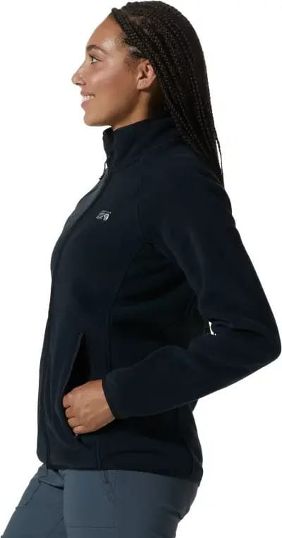 Mountain Hardwear Women's Polartec Double Brushed Full Zip Jacket Black Mountain Hardwear