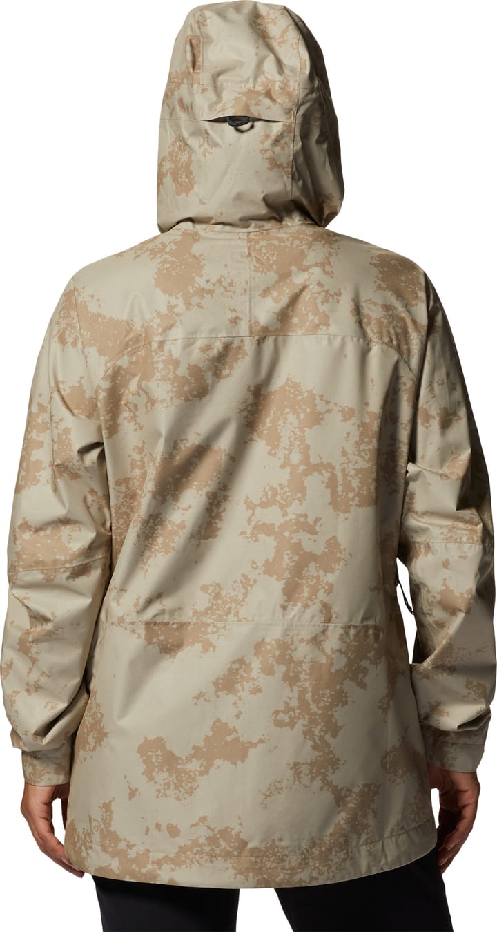 Mountain Hardwear Women's Stretch Ozonic Jacket Moab Tan Print Mountain Hardwear