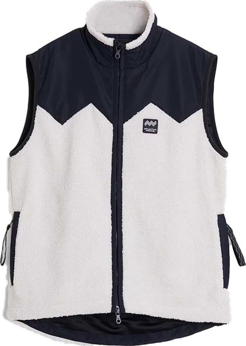 Unisex Pile Fleece Vest Ivory Mountain Works