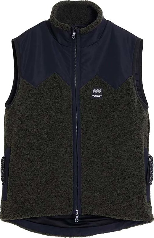 Mountain Works Unisex Pile Fleece Vest MILITARY