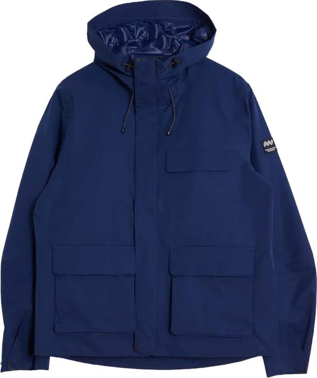 Mountain Works Unisex Utility Hybrid Rain Jacket Dress Blue Mountain Works
