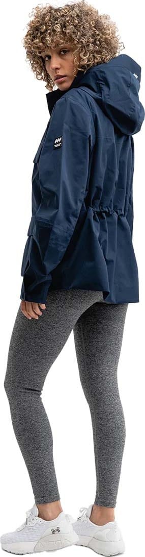 Unisex Utility Hybrid Rain Jacket Dress Blue Mountain Works