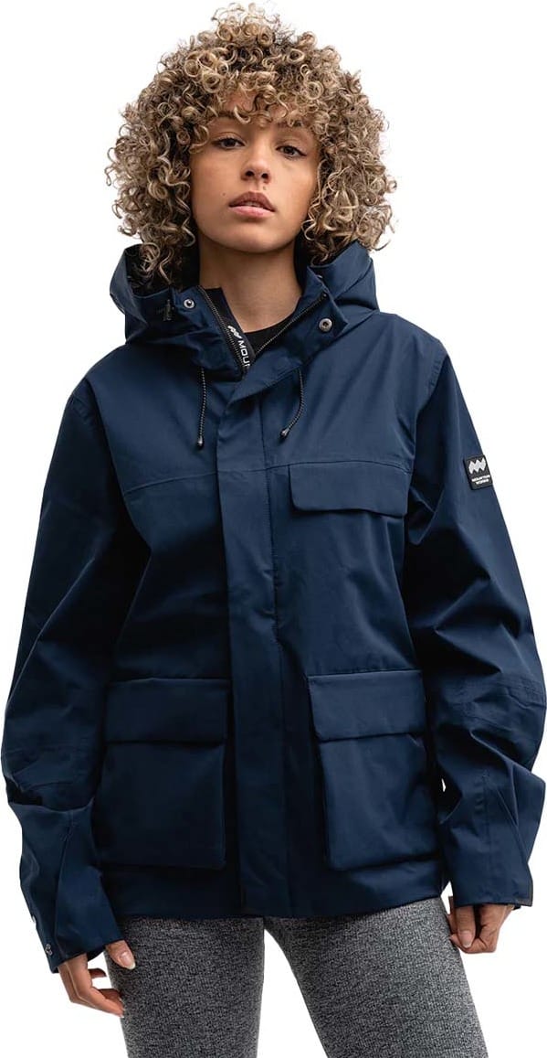 Unisex Utility Hybrid Rain Jacket Dress Blue Mountain Works