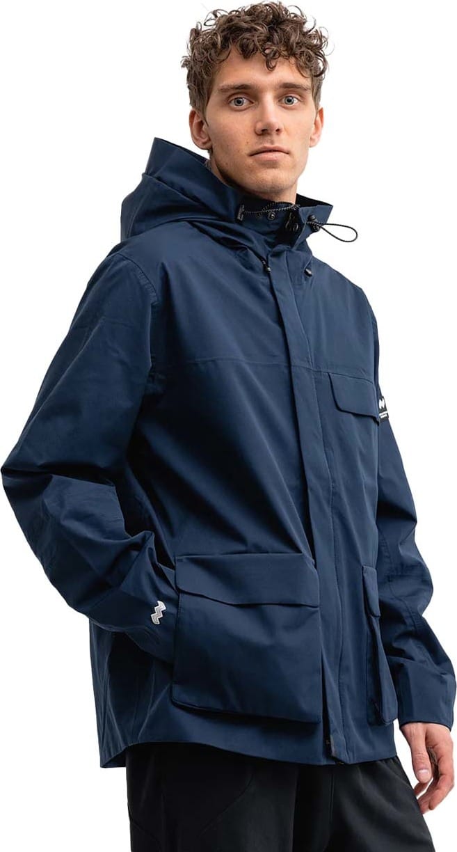 Mountain Works Unisex Utility Hybrid Rain Jacket Dress Blue Mountain Works