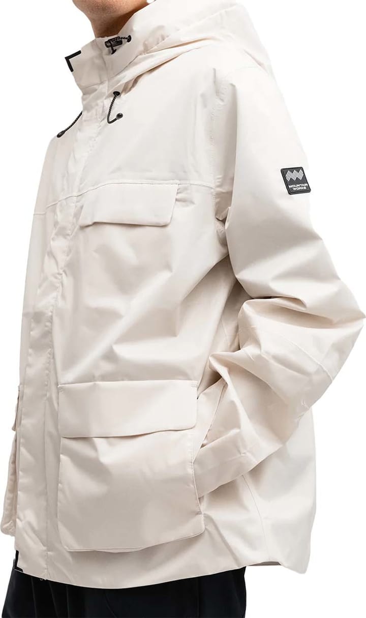 Mountain Works Unisex Utility Hybrid Rain Jacket Ivory Mountain Works