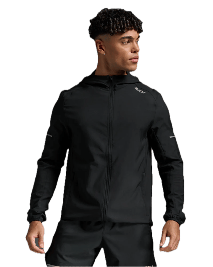 2XU Men'S Aero Jacket Black/silver Reflective 2XU