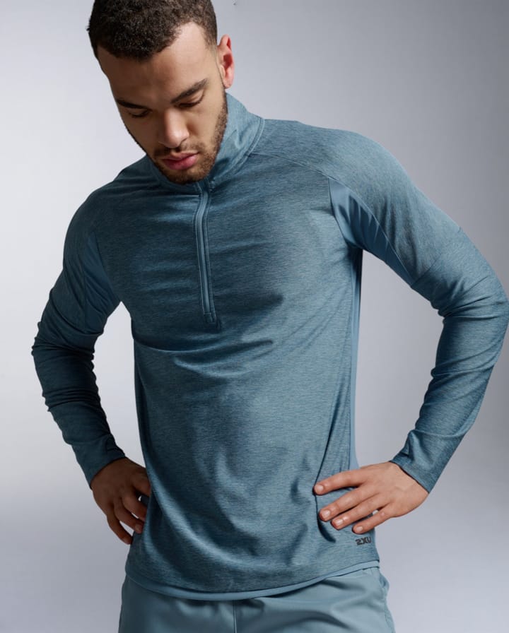 2XU Aero 1/2 Zip Blue Shade/black Reflective 2XU