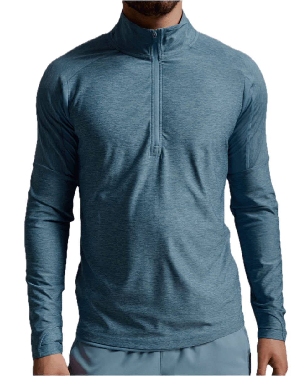 2XU Aero 1/2 Zip Blue Shade/black Reflective