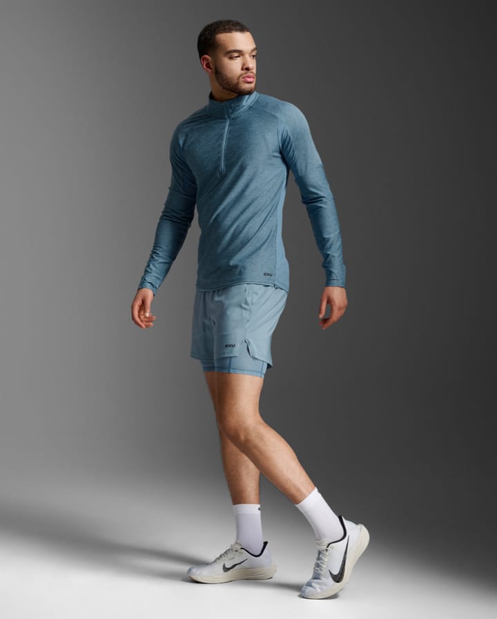 2XU Aero 1/2 Zip Blue Shade/black Reflective 2XU