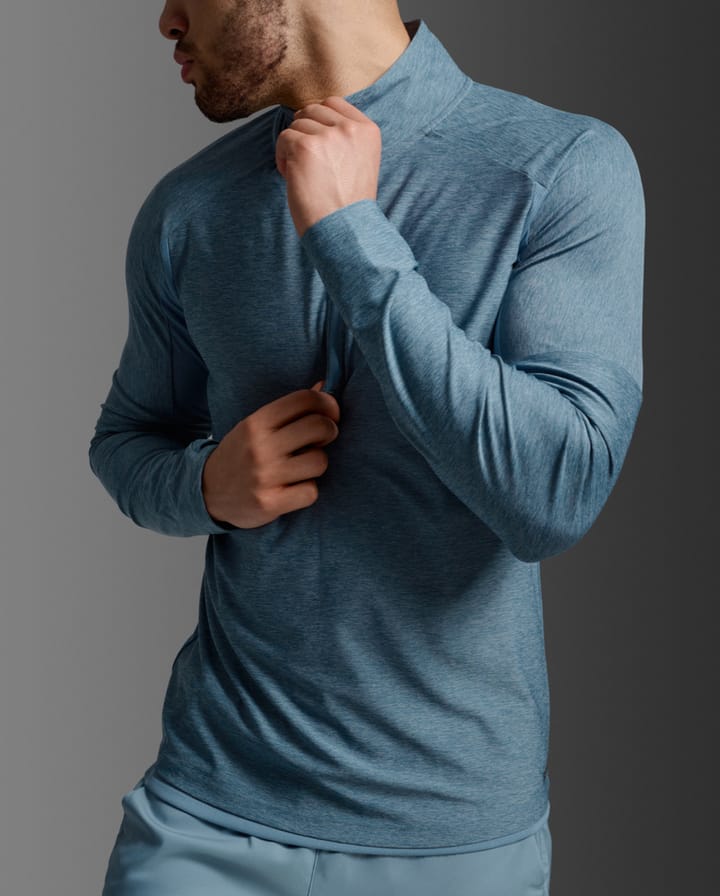 2XU Aero 1/2 Zip Blue Shade/black Reflective 2XU