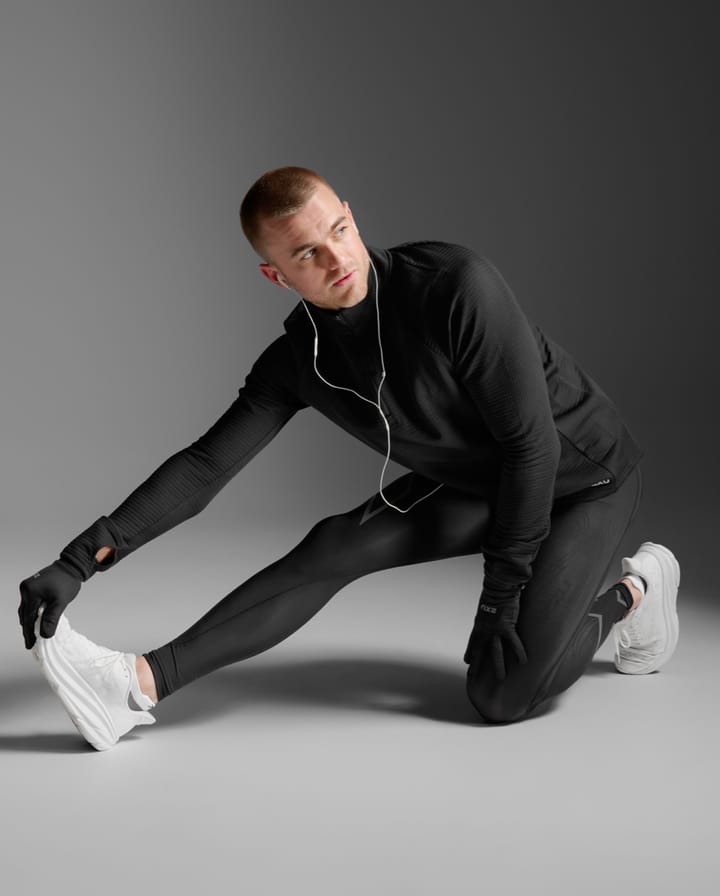 2XU Ignition Hyper-Haptic 1/4 Zip Black/silver Reflective 2XU 2XU Ignition Hyper-Haptic 1/4 Zip Black/silver Reflective 2XU