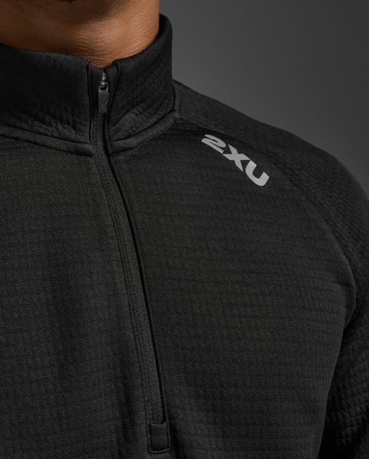 2XU Ignition Hyper-Haptic 1/4 Zip Black/silver Reflective 2XU 2XU Ignition Hyper-Haptic 1/4 Zip Black/silver Reflective 2XU