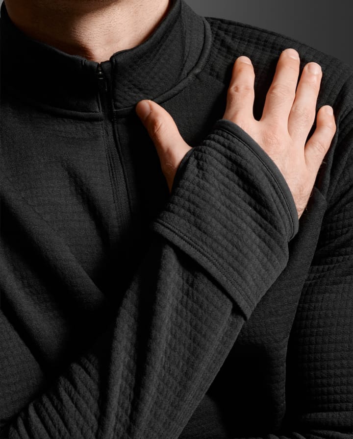 2XU Ignition Hyper-Haptic 1/4 Zip Black/silver Reflective 2XU 2XU Ignition Hyper-Haptic 1/4 Zip Black/silver Reflective 2XU