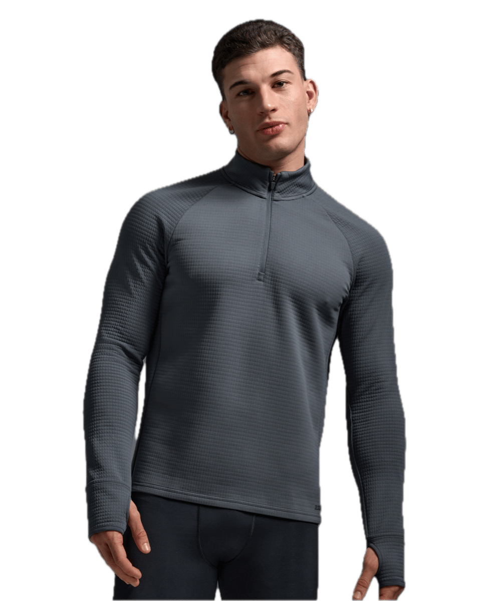 2XU Ignition Hyper-Haptic 1/4 Zip Turbulence/black Reflective