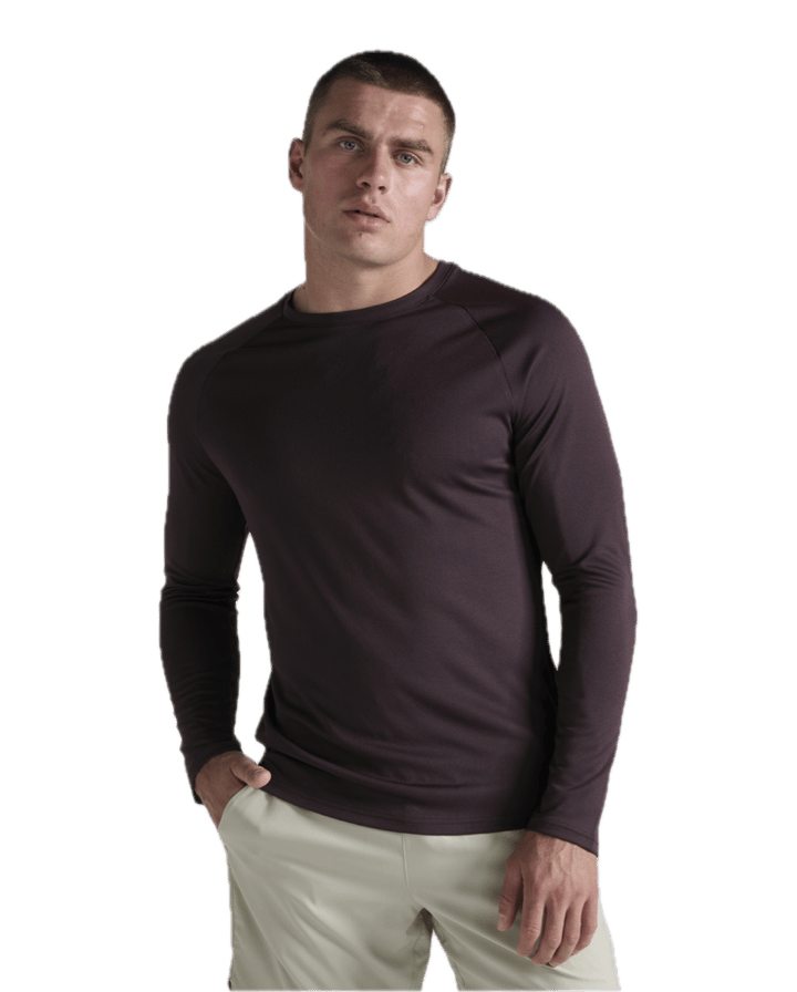 2XU Men'S Aero Mesh Long Sleeve Bark/black Reflective 2XU