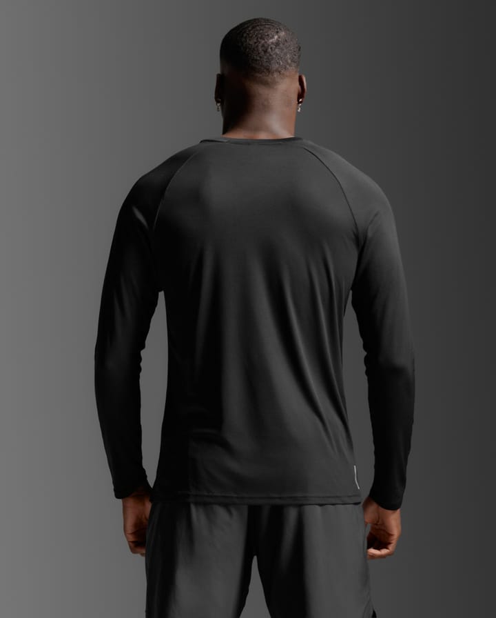 2XU Men'S Aero Mesh Long Sleeve Black/silver Reflective 2XU 2XU Men'S Aero Mesh Long Sleeve Black/silver Reflective 2XU