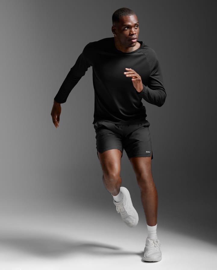 2XU Men'S Aero Mesh Long Sleeve Black/silver Reflective 2XU 2XU Men'S Aero Mesh Long Sleeve Black/silver Reflective 2XU
