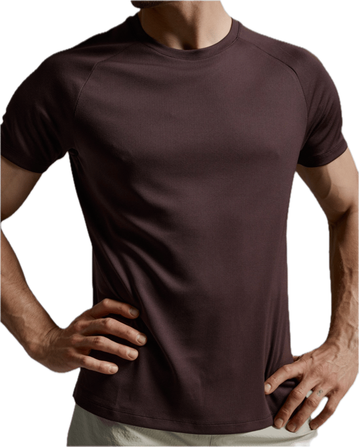 2XU Men'S Aero Mesh Tee Bark/black Reflective 2XU