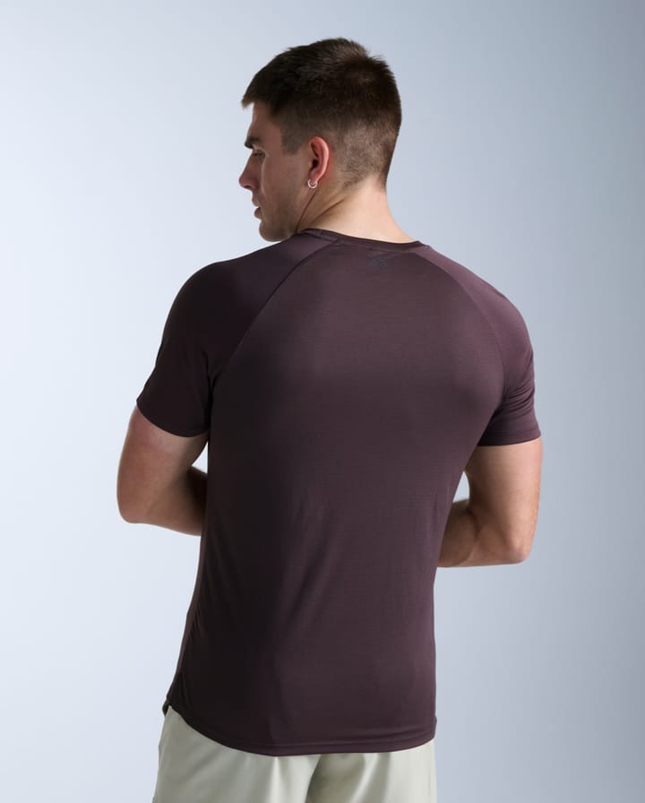 2XU Men'S Aero Mesh Tee Bark/black Reflective 2XU
