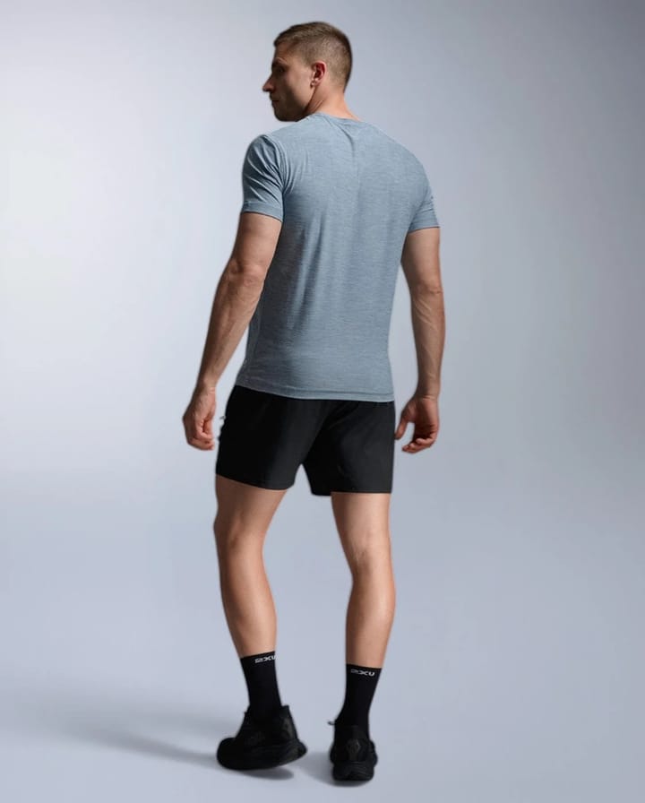 2XU Men'S Signature Soft Jersey Tee Blue Shade/blue Shade 2XU