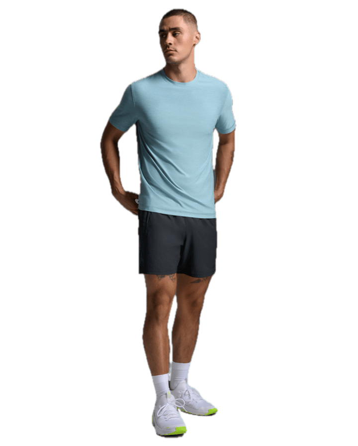 2XU Men'S Signature Soft Jersey Tee Chambray/chambray 2XU 2XU Men'S Signature Soft Jersey Tee Chambray/chambray 2XU
