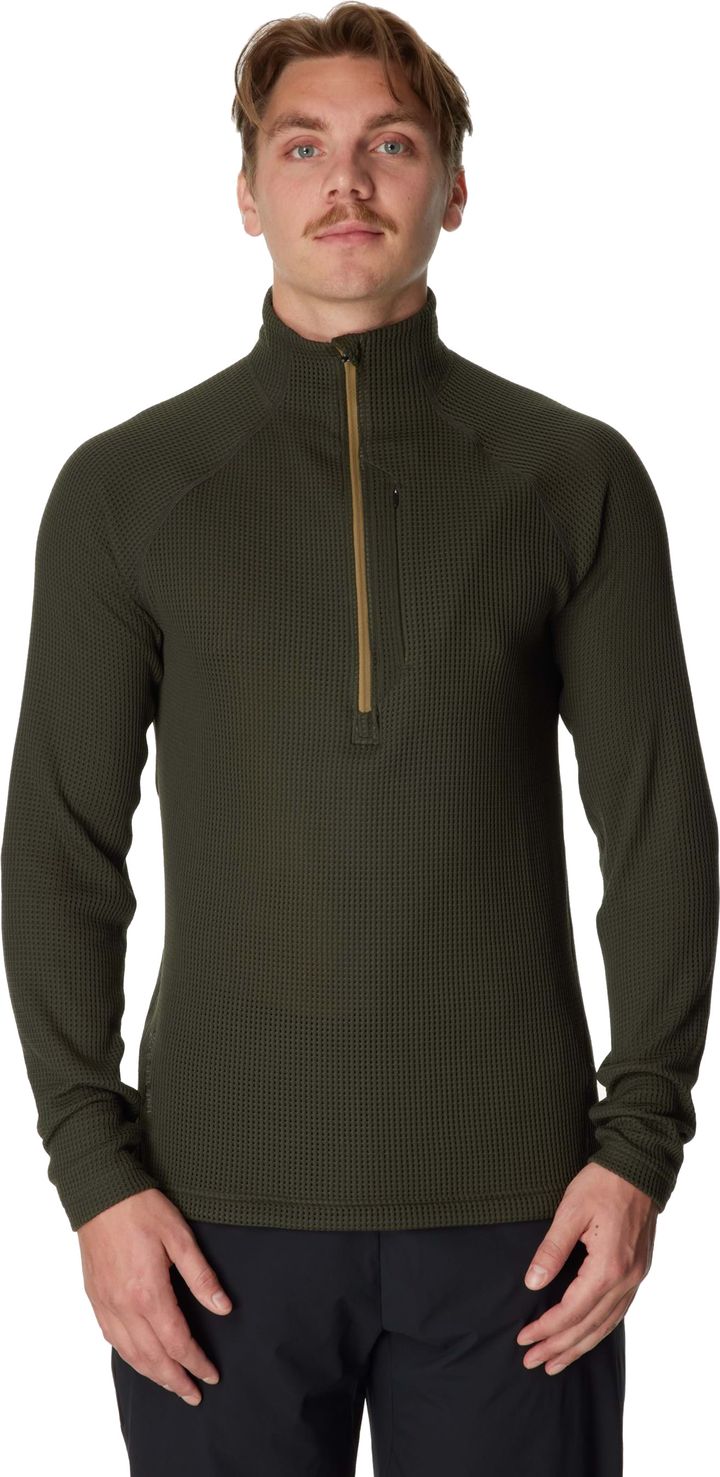 Houdini Men's Pace Flow Half Zip Green Illusion Houdini
