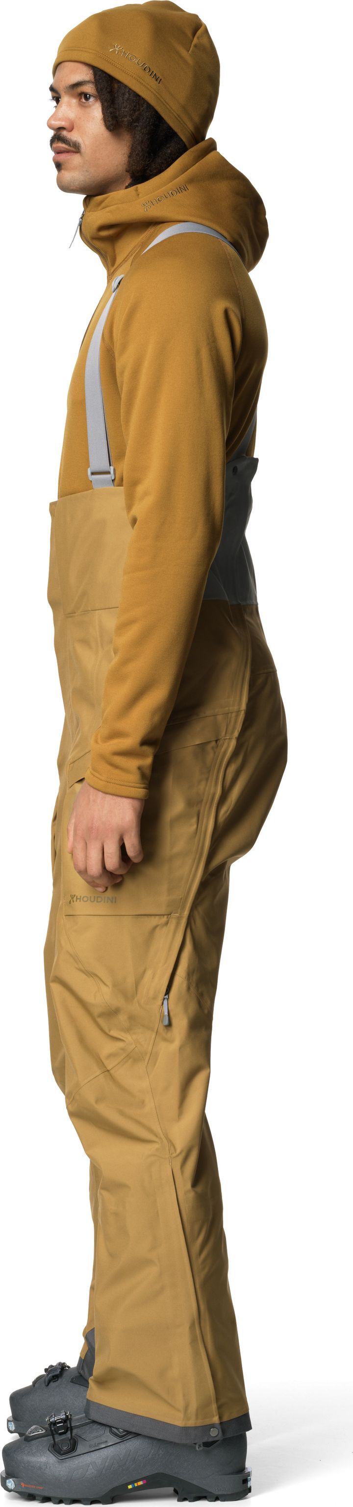 Houdini Men's Rollercoaster Bib Pants Greenish Gold Houdini