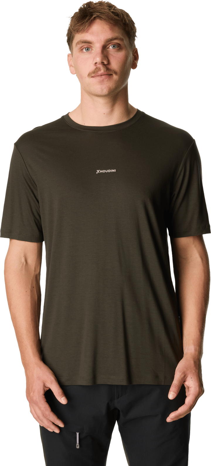 Houdini Men's Tree Message Tee Green Illusion / Houdini Logo Houdini