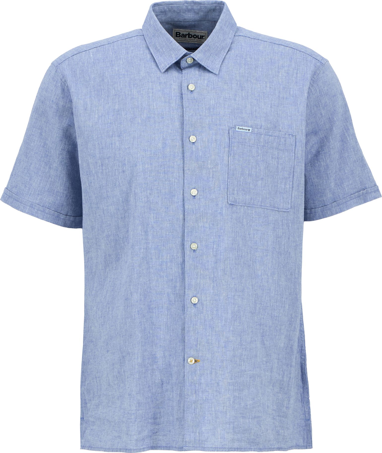 Barbour Men's Nelson Shortsleeve Summer Shirt Blue