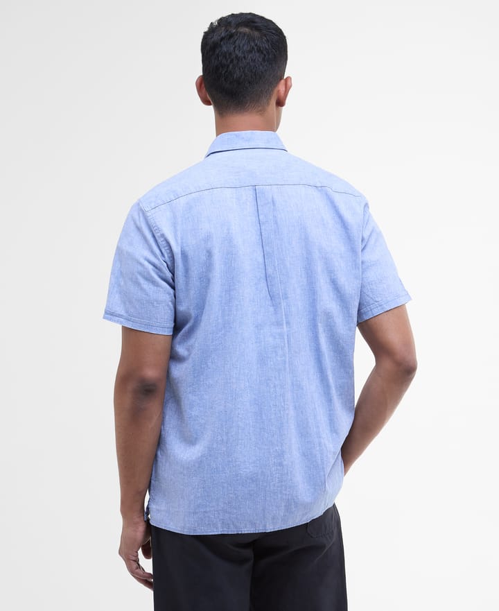 Barbour Men's Nelson Shortsleeve Summer Shirt Blue Barbour
