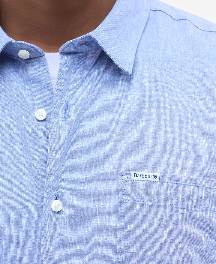 Barbour Men's Nelson Shortsleeve Summer Shirt Blue Barbour
