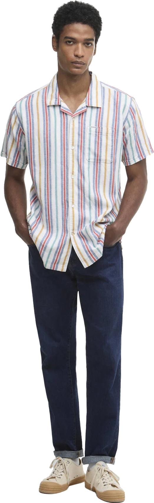 Barbour Men's Waterbay Striped Shirt White Barbour