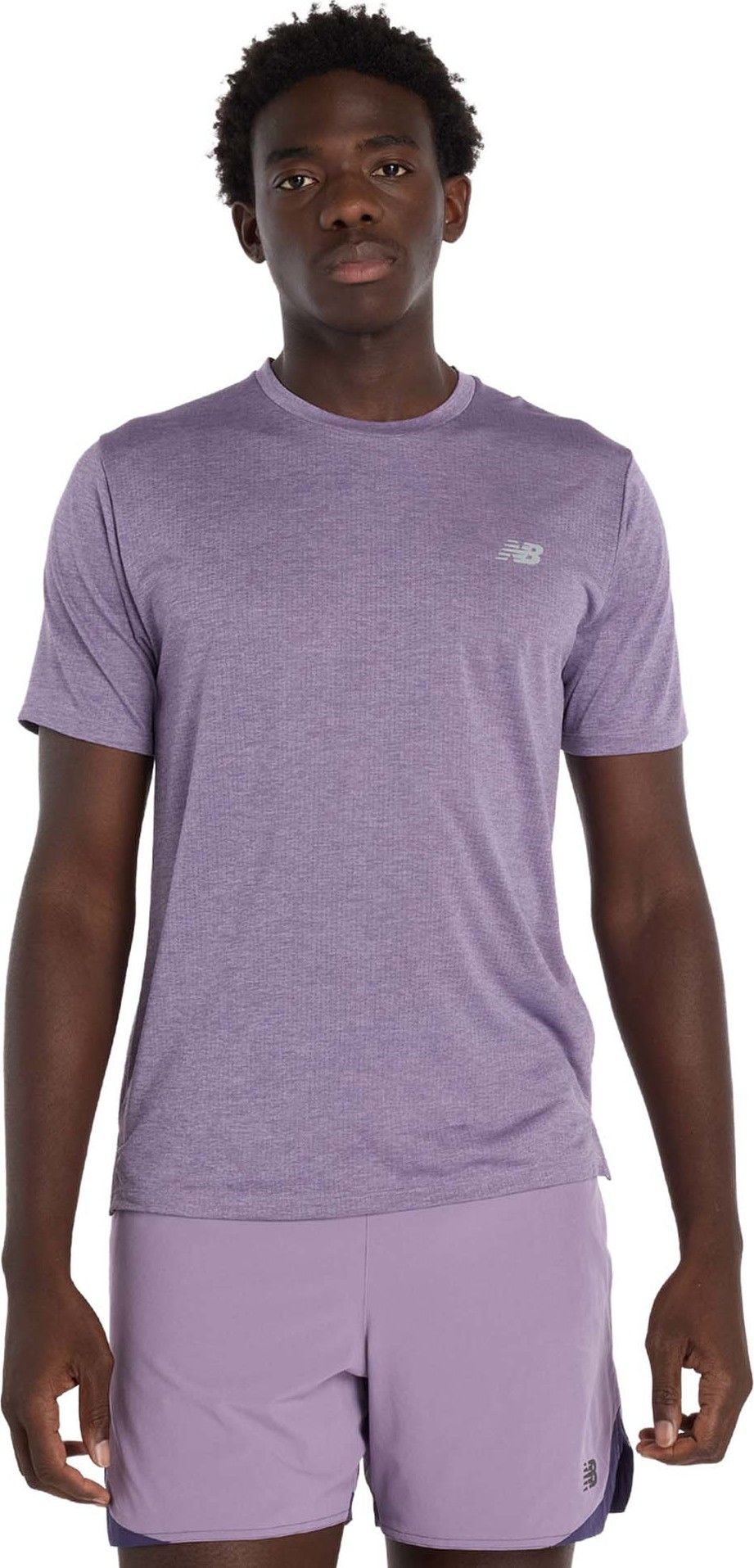 New Balance Men's Athletics T-Shirt Candied Violet Heather