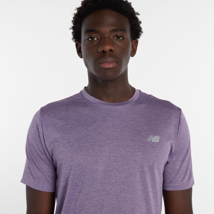 New Balance Men's Athletics T-Shirt Candied Violet Heather New Balance