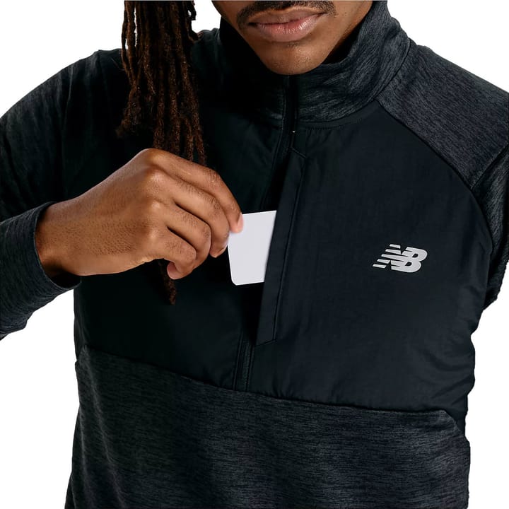 New Balance Men's Athletics Heat Grid 1/2 Zip Black New Balance