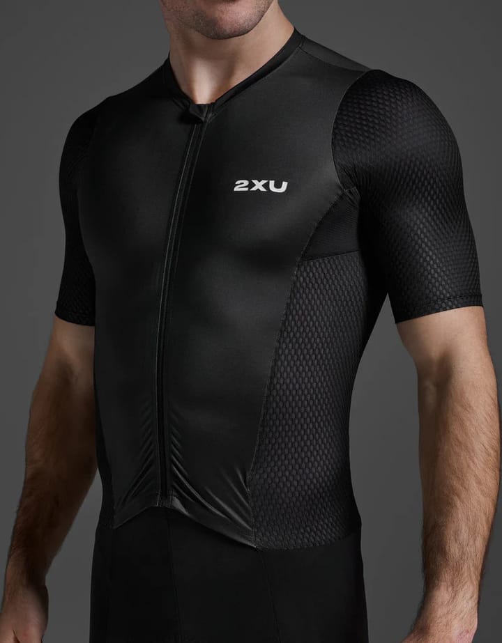 2XU Aero Hex Sleeved Trisuit Black/white 2XU