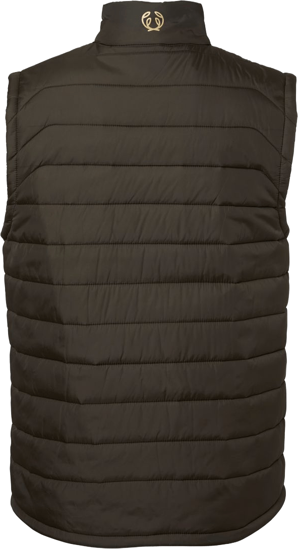 Chevalier Men's Quintin Padded Vest Leather Brown Chevalier