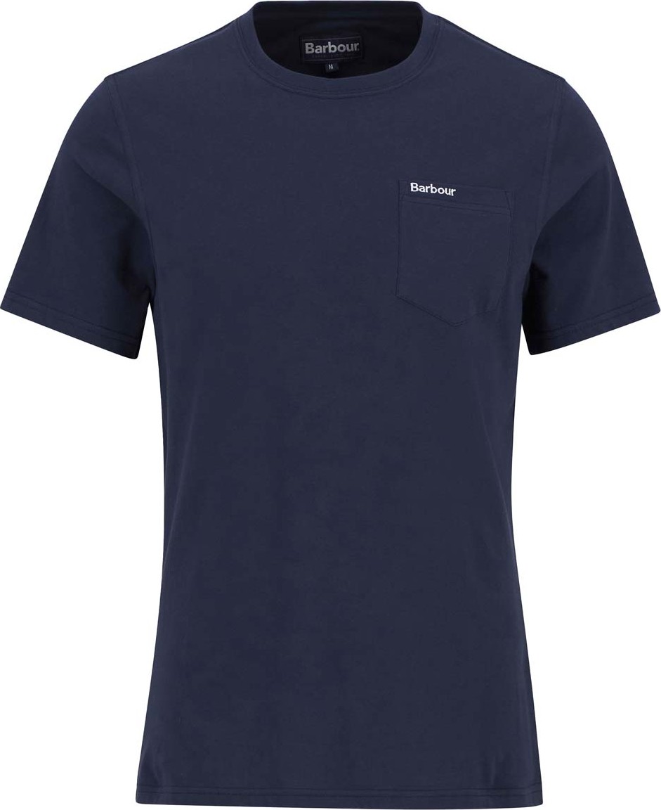 Barbour Men's Barbour Langdon Pkt Navy Kortermede trøyer L