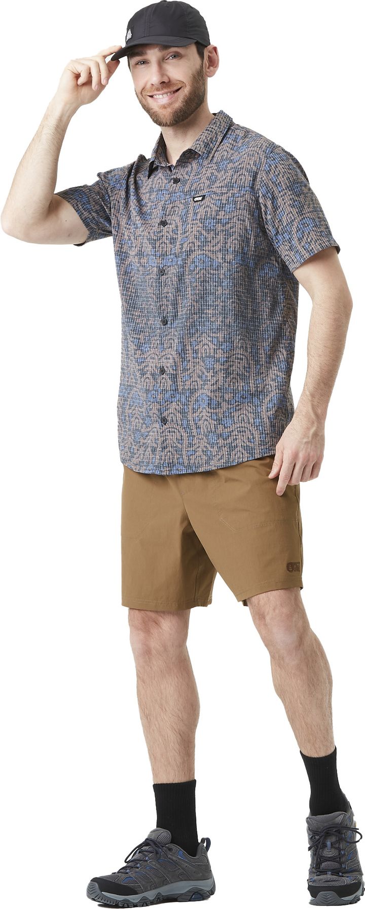 Picture Organic Clothing Men's Klivox Printed Shirts Ancolie Print Picture Organic Clothing