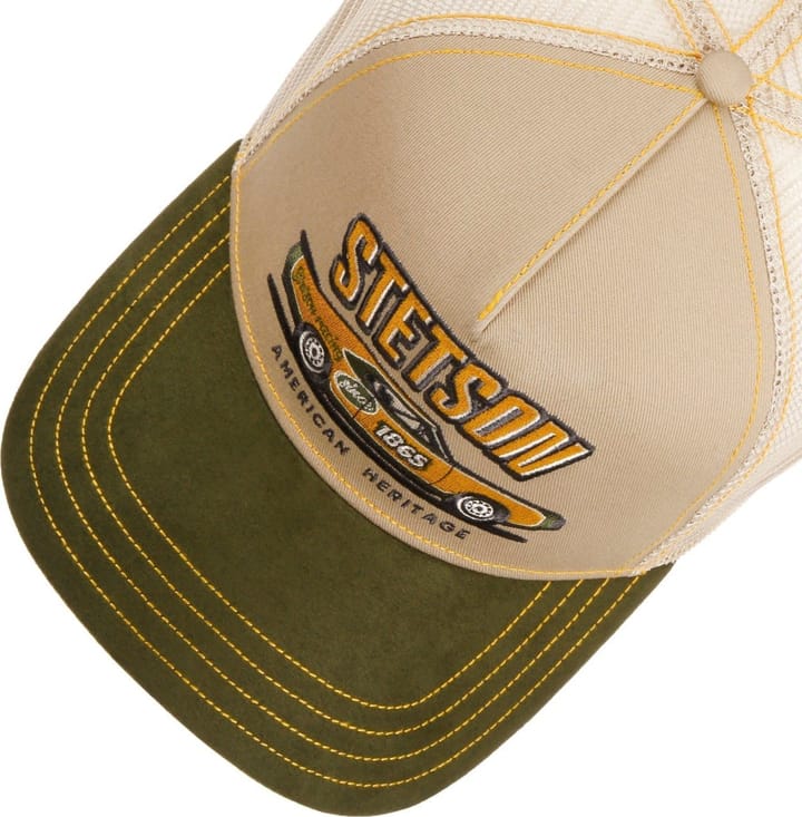 Stetson Muscle Car Heritage Trucker Cap Beige/Green Stetson