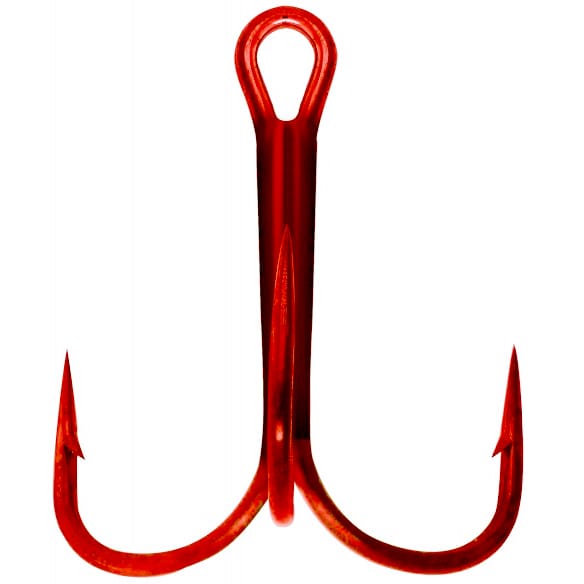 Mustad Treble Krok X-Strong Size Rød Mustad Mustad Treble Krok X-Strong Size Rød Mustad